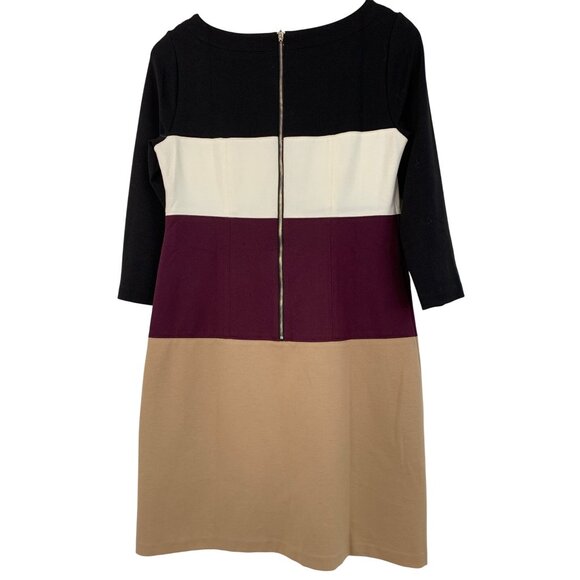 White House Black Market Sheath Dress Colorblock Mini Size 6 New  8748 - Picture 3 of 8